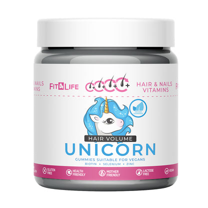 Fit 4 Life Hair Volume Unicorn 300G-60 Gummies